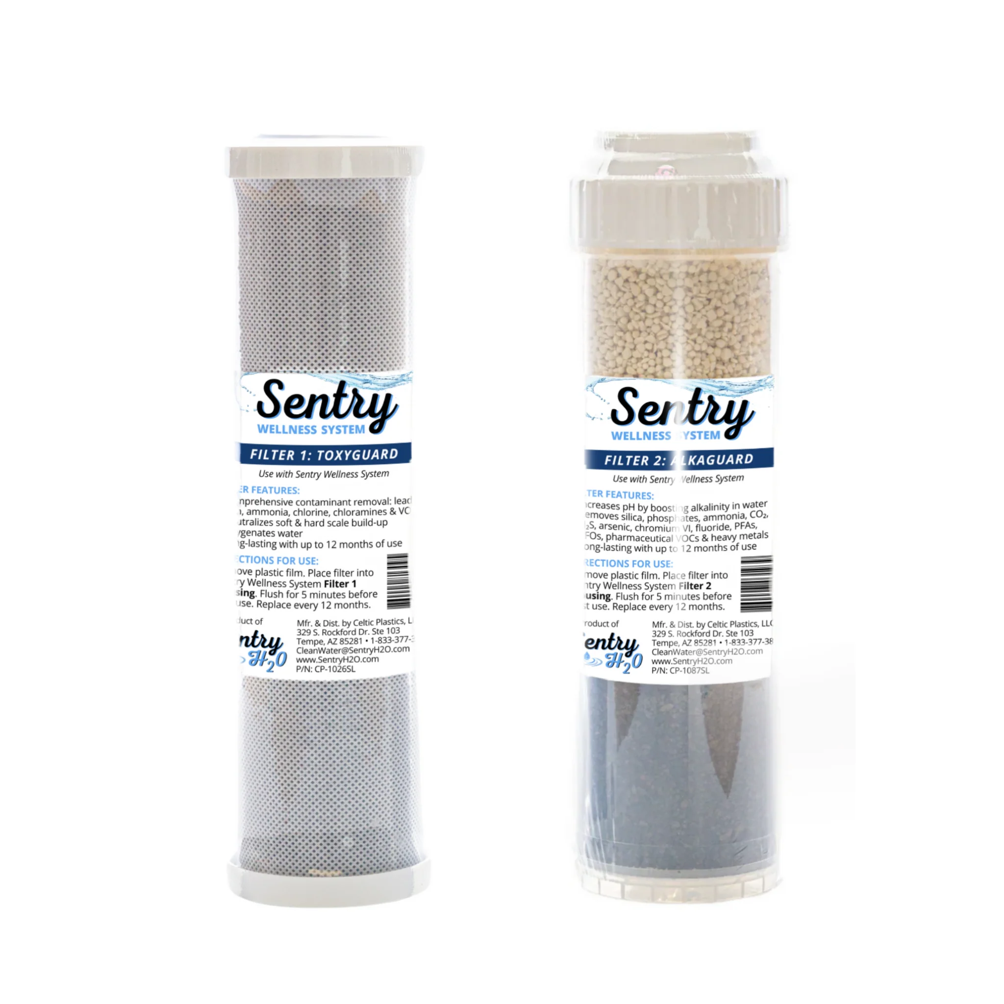 Sentry Wellness Replacement Filters + Undersink Upgrade w/Tube Cutters